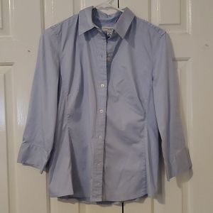 Blue fitted blouse